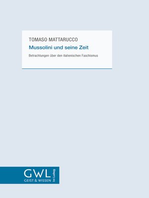 cover image of Mussolini und seine Zeit